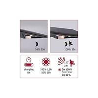 Paulmann 94245 Yoko Wandlamp op zonne-energie met bewegingsmelder Energielabel: A (A - G) 1.2 W Warmwit Antraciet - thumbnail