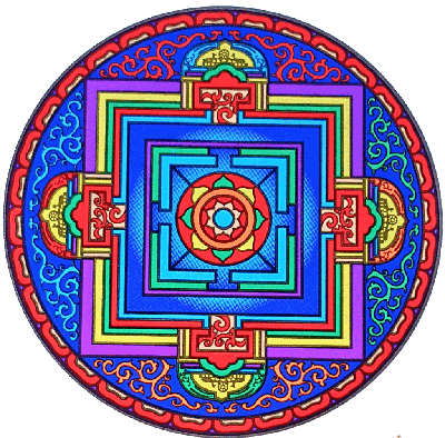 Raamsticker Vajra Mandala