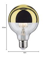 Paulmann Lamp Kopspiegel LED 6,5W Filament Dimbaar 2700K 600LM Goud - thumbnail