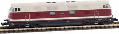 Fleischmann 7360028 N diesellocomotief 118 104-9 van de DR Fleischmann 7360028 N diesellocomotief 118 104-9 van de DR