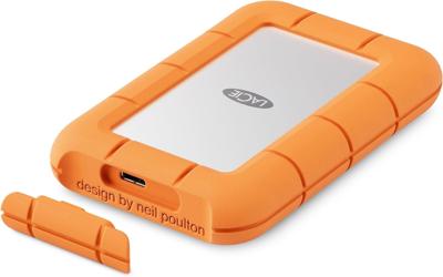 LaCie STMF500400 externe solide-state drive 500 GB Grijs, Oranje