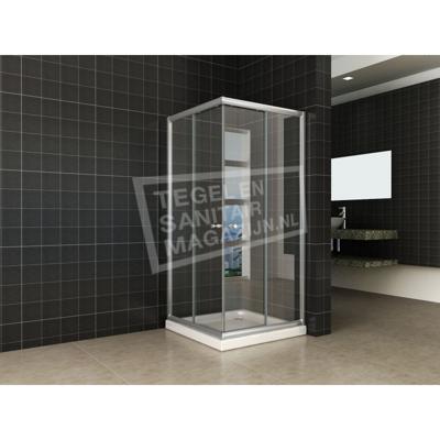 Wiesbaden eco hoekinstap douchecabine 5 mm 800x800x1900 helder glas
