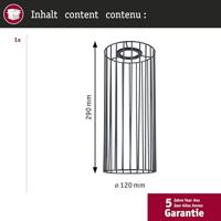 Paulmann Biraha 95614 Lampenkap Antraciet - thumbnail