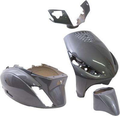 Edge Plaatset 4-delig voor piaggio zip/zip 2000 2t/4t vanaf bouwjaar 2000 - anthraciet
