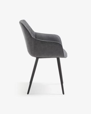 Kave Home Amira eetkamerstoel Grafiet