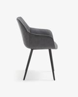 Kave Home Amira eetkamerstoel Grafiet - thumbnail