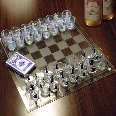 Out Of The Blue Schaak Drankspel Met Shotglaasjes
