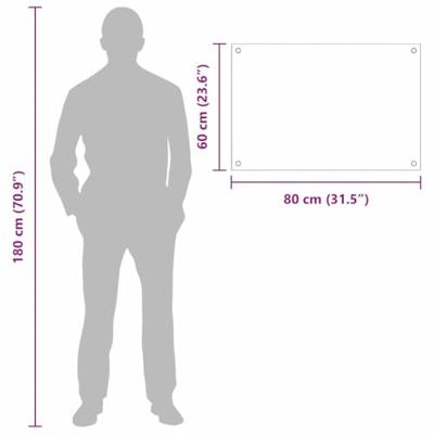 VidaXL Keuken achterwand 2 pcs doorzichtig 80 x 60 cm gehard glas VidaXL Keuken achterwand 2 pcs doorzichtig 80 x 60 cm gehard glas