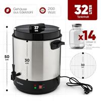 Profi Cook PC-EKA 1283 inox 501283 Inmaak- en warmedrankenautomaat Zilver - thumbnail