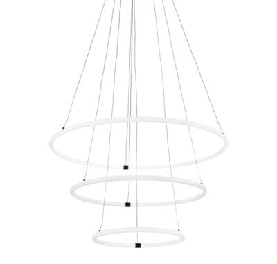 Searchlight HanglampRevolve vide 3-rings zwart - 40176-3BK