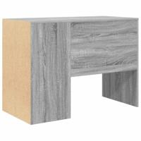 Bureau met plank Grijs Sonoma 102 x 50 x 75 cm Bewerkt hout - thumbnail