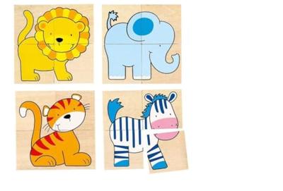 Goki karemo puzzel dieren, 20dlg.