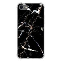 iPhone SE (2020/2022) / 8 / 7 shockproof hoesje - Marmer zwart - thumbnail