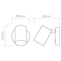 Astro - Ascoli single switched Wandlamp GU10 - thumbnail