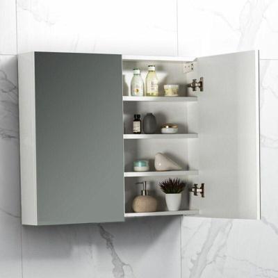 Spiegelkast Tieme hoogglans wit 80x70x16cm