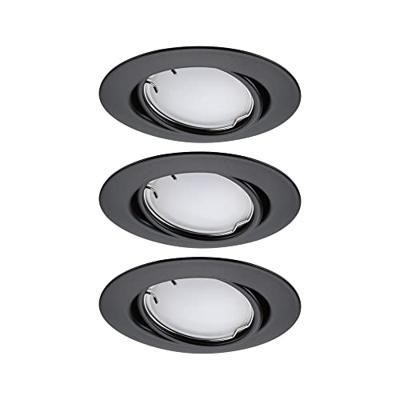 Paulmann 92468 LED-inbouwlamp Set van 3 stuks LED 14.7 W Zwart (mat) Paulmann 92468 LED-inbouwlamp Set van 3 stuks LED 14.7 W Zwart (mat)
