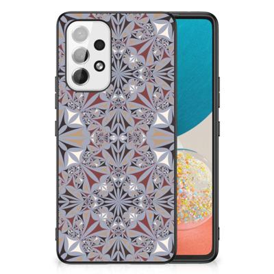 Samsung Galaxy A53 Marmeren Print Telefoonhoesje Flower Tiles