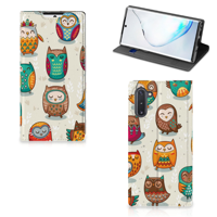 Samsung Galaxy Note 10 | Hoesje maken | Vrolijke Uilen - thumbnail
