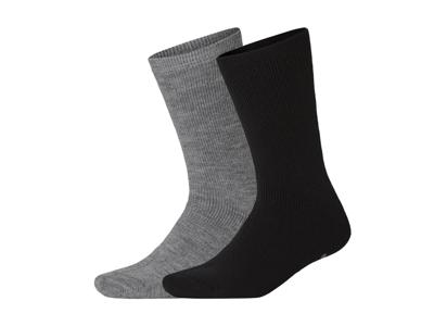 esmara 2 Paar thermosokken (Grijs/zwart, 39-42)