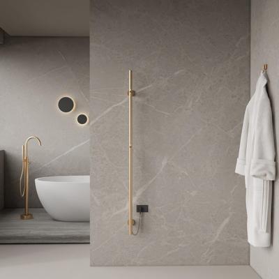 Elektrische Staafhanddoekradiator BWS Roku 60 Watt 150 cm Geborsteld Goud