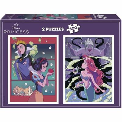Puzzel - EDUCA - Disney Schurken & Prinsessen - 2x500 stukjes