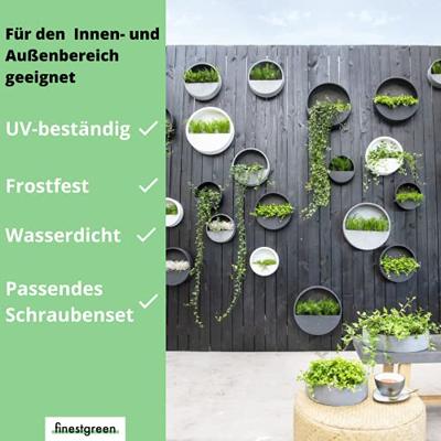 Hangpot Wally S 40x 9 cm - grijs - thumbnail