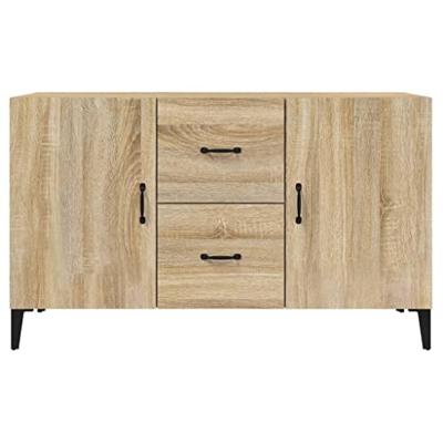 Dressoir 100x36x60 cm bewerkt hout sonoma eikenkleurig