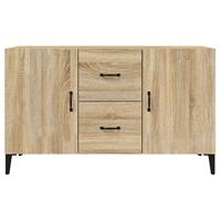 Dressoir 100x36x60 cm bewerkt hout sonoma eikenkleurig - thumbnail