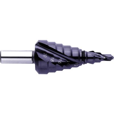 Exact 796 / 07022 HSS Getrapte boor Gezamenlijke lengte 67 mm TiAIN 3 vlakken schacht 1 stuk(s)