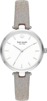 Horlogeband Kate Spade New York KSW9041 Leder Grijs 16mm