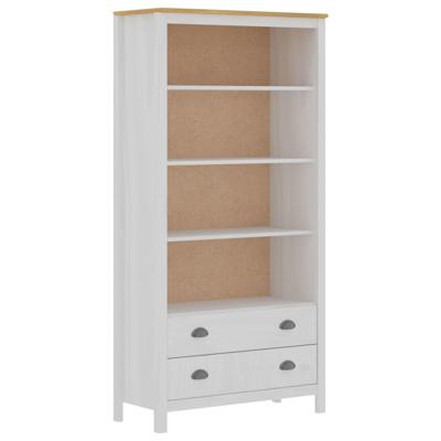 Vidaxl Boekenkast Hill Range 85x37x170,5 Cm Massief Grenenhout Wit