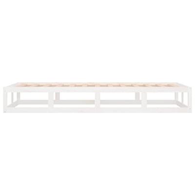 Bedframe massief hout wit 75x190 cm 2FT6 Small Single Bedframe massief hout wit 75x190 cm 2FT6 Small Single