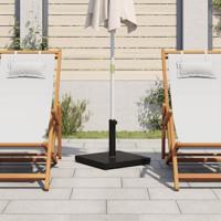 Parasolvoet voor stokken van Ø32/38/48 mm 18 kg vierkant - thumbnail