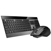 Rapoo 9900m wireless ultra-slim multi-mode-deskset ui black - thumbnail
