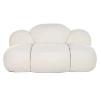 Sofa DKD Home Decor 149 x 76 x 77 cm Wolken Wit Modern - thumbnail