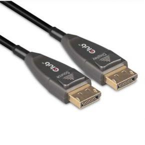 Club 3D displayport 1.4 active optical unidirectional kabel (zwart, 20 meter, 4k 120hz, 8k 60hz)