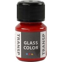 Creativ Company Glass color transparent, rood, 30 ml/ 1 fles - thumbnail