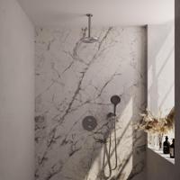 Brauer Brushed Edition Thermostatische Regendoucheset Inbouw - Hoofddouche 20 cm - 3 Weg - Handdouche Rond 3 Standen - Doucheslang - Wandaansluitbocht - Rvs - thumbnail