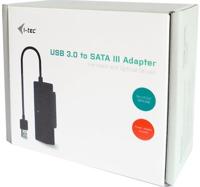 i-tec USB 3.0 kabel adapter SATA met externe voeding 220 V voor de aansluiting van SATA harde schijf BLU-RAY CD-ROM CDRW DVD DVDRW - thumbnail
