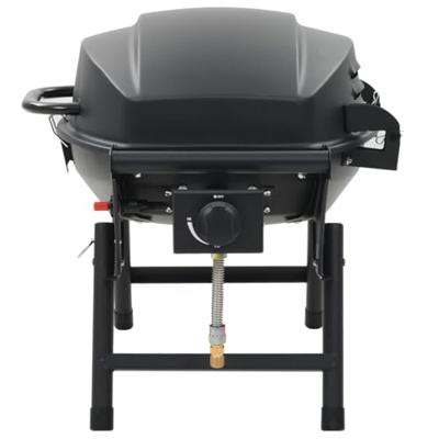 VidaXL Gasbarbecue met kookzone zwart VidaXL Gasbarbecue met kookzone zwart