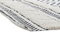 Tapijt DKD Home Decor Zwart Zig-zag Wit (120 x 180 x 0,7 cm) - thumbnail