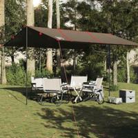 VidaXL Kampeerluifel waterdicht 451x420 cm bruin - thumbnail