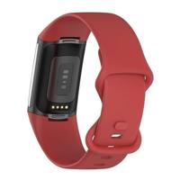 FitBit Charge 5 & 6 Sportbandje met dubbele lus - Rood - Maat: L - thumbnail