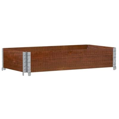 VidaXL Palletopzetrand 100x50 cm massief grenenhout bruin VidaXL Palletopzetrand 100x50 cm massief grenenhout bruin