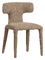 WOOOD Eetkamerstoel 'Permit' Geweven, kleur Zand - thumbnail