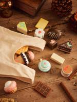 FSC¨ houten taart- en chocoladetas beige - thumbnail