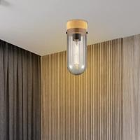 Home sweet home capri plafondlamp klein hout/glas - thumbnail
