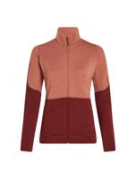 Icebreaker Merino 400 Realfleece™ Descender LS Zip Vest Dames Cedar Wood/Port L - thumbnail