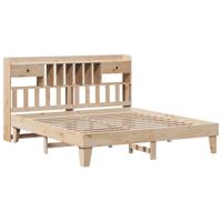 Bedframe zonder matras massief grenenhout 180x200 cm - thumbnail