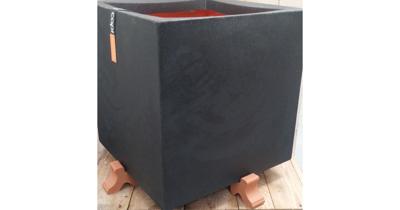 Potcomponent Potzetter Lichtbruin 4 stuks voor een vierkante pot - Warentuin mix